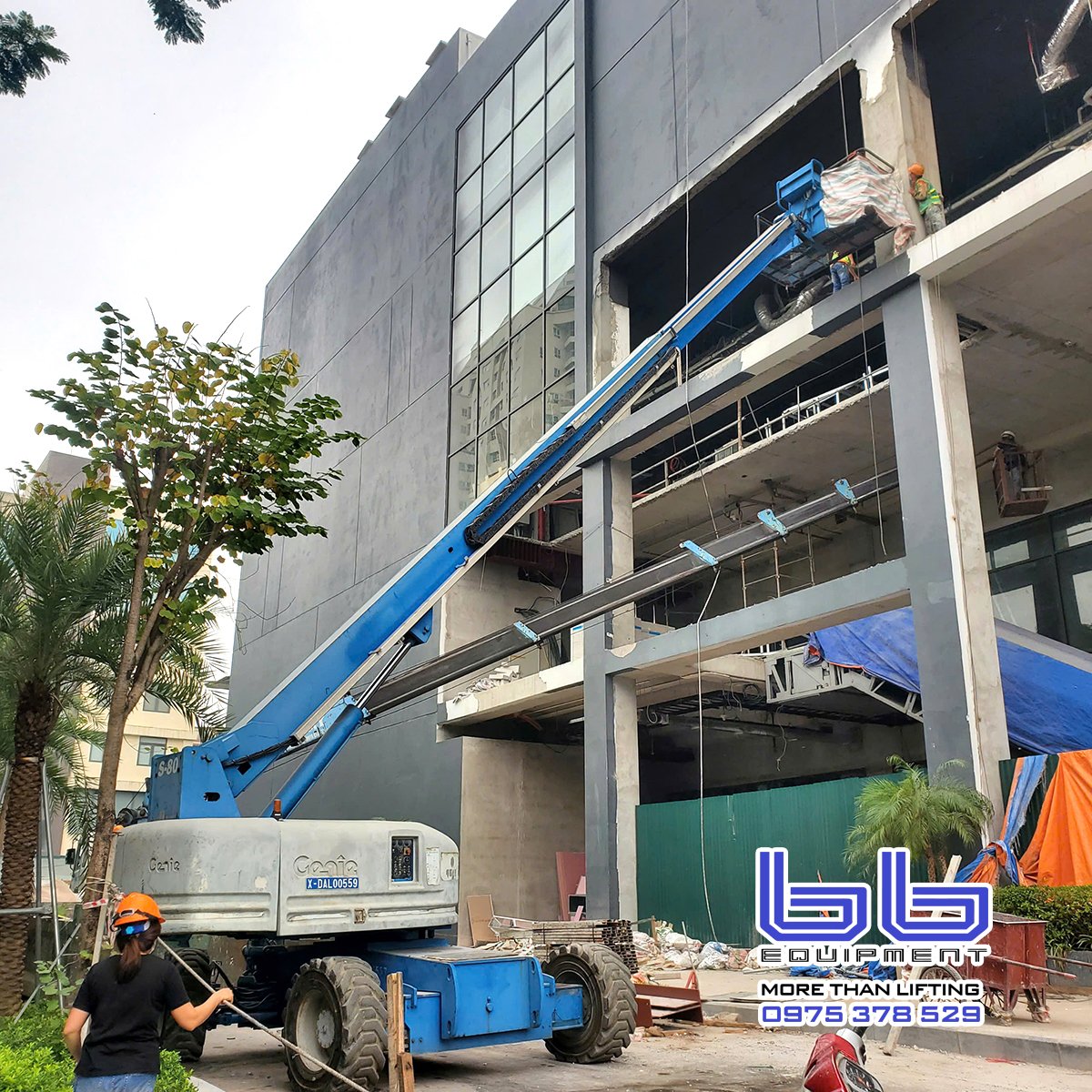 BB Rental Cho thuê xe nâng phục vụ dự án Aone Mall, Hà Nội