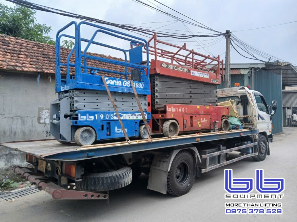 Cho thuê xe nâng phục vụ dự án nhà máy TH truemilk Hà Giang