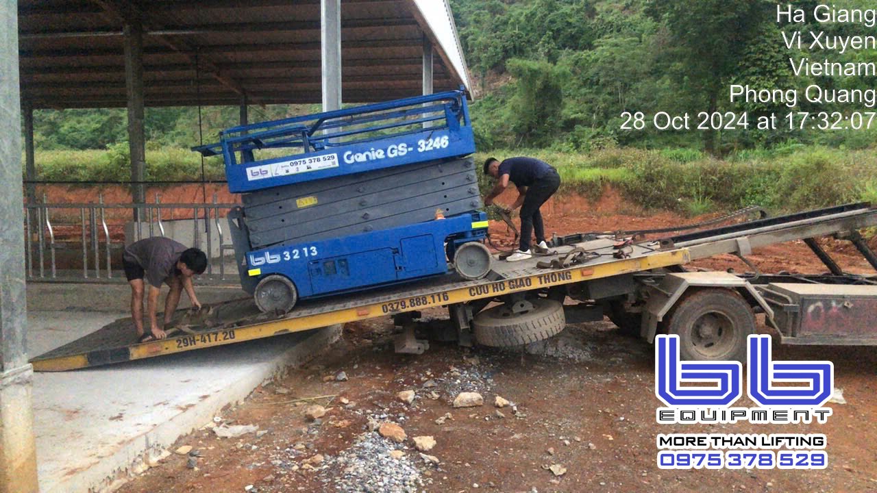 BB Rental Cho thuê xe nâng phục vụ dự án nhà máy TH truemilk