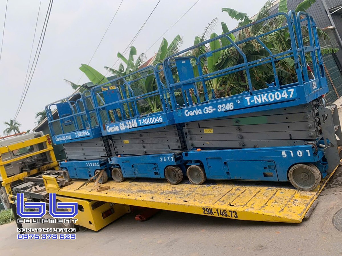 cho thue xe nâng người chạy điện