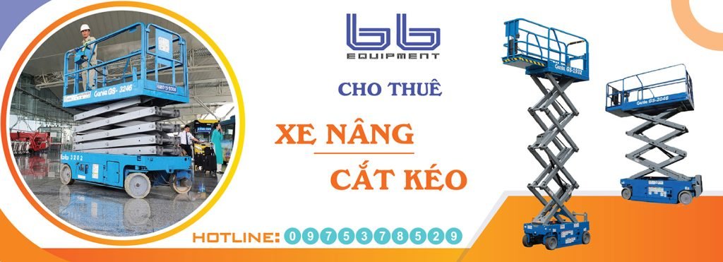 BB Rental chuyên cho thuê xe nâng người dạng cắt kéo